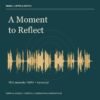 Original reflective audio artwork with actual waveform