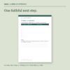 Actual seven-day reflection worksheet