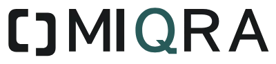 Miqra — Open Table symbol and wordmark with Teal Q
